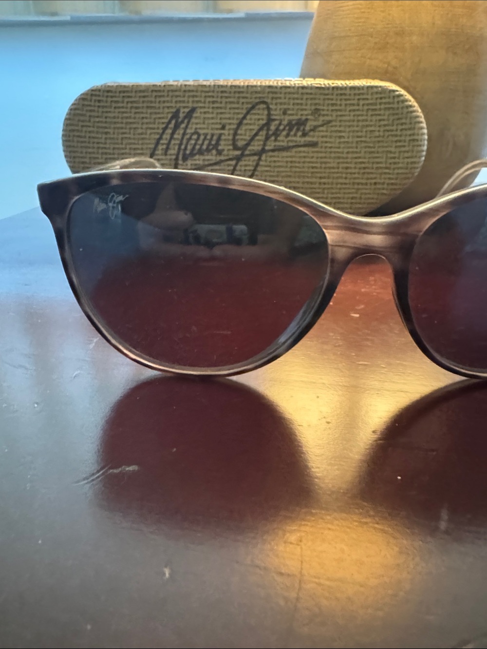 Maui Jim Brown Gradient Cat-Eye Sunglasses